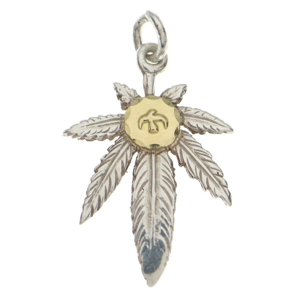 goro's(ゴローズ) K18付きグラス大 ペンダントトップ シルバー/ゴールド