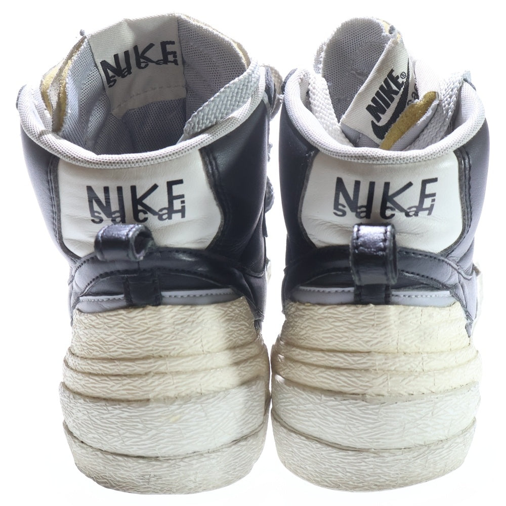 NIKE(ナイキ) ×Sacai BLAZER MID BV0072-002 サカイ ブレーザーミッド ハイカットスニーカー ブラック US7.0/25cm