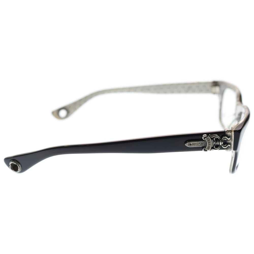CHROME HEARTS(クロムハーツ) HEY JACK U LATE II ヘイ ジャック ダガー スクエアフレーム クリアレンズ メガネ 眼鏡 アイウェア ブラック