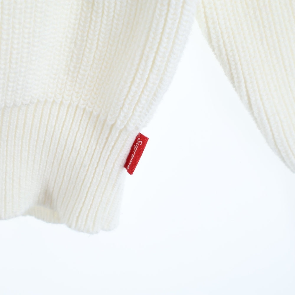 SUPREME(シュプリーム) 18SS Chest Stripe Raglan Sweater チェストストライプ ラグランセーター ニット ホワイト