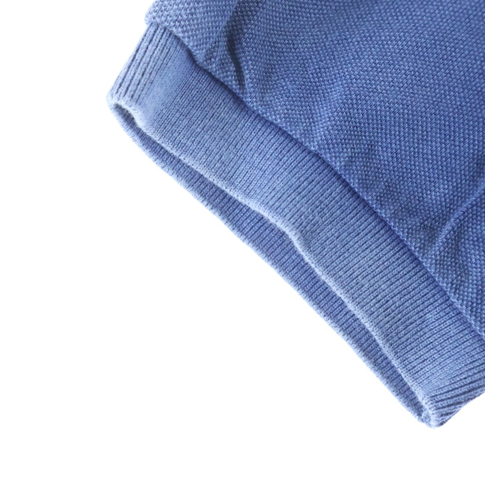LACOSTE(ラコステ) フロント刺繍 ショートスリーブ ツートーン半袖ポロシャツ ブルー PH302P