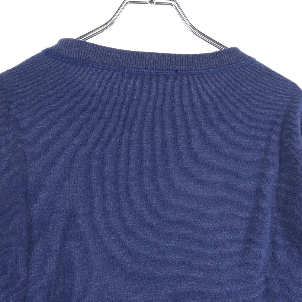 SOPHNET.(ソフネット) エルボーパッチ クルーネックスウェット ネイビー