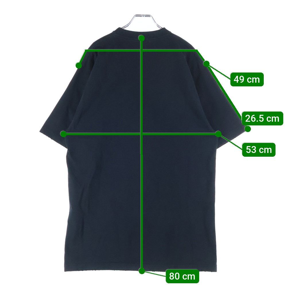 BALENCIAGA(バレンシアガ) スポーティーBロゴ クルーネック 半袖Tシャツ カットソー ブラック 681045 TLVN1