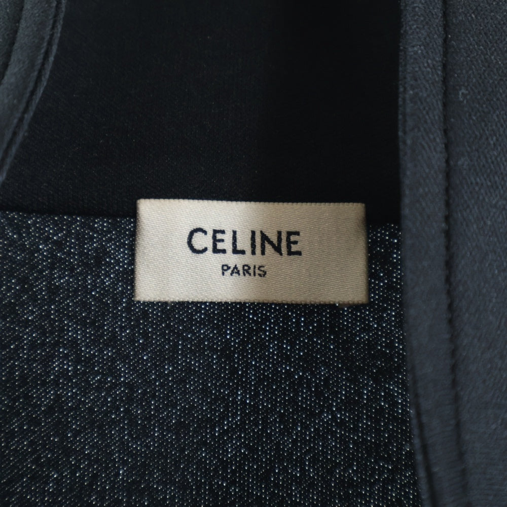 CELINE(セリーヌ) 24SS ダブルフェイスジャージ トラックスーツジャケット ブラック 2Y4901210