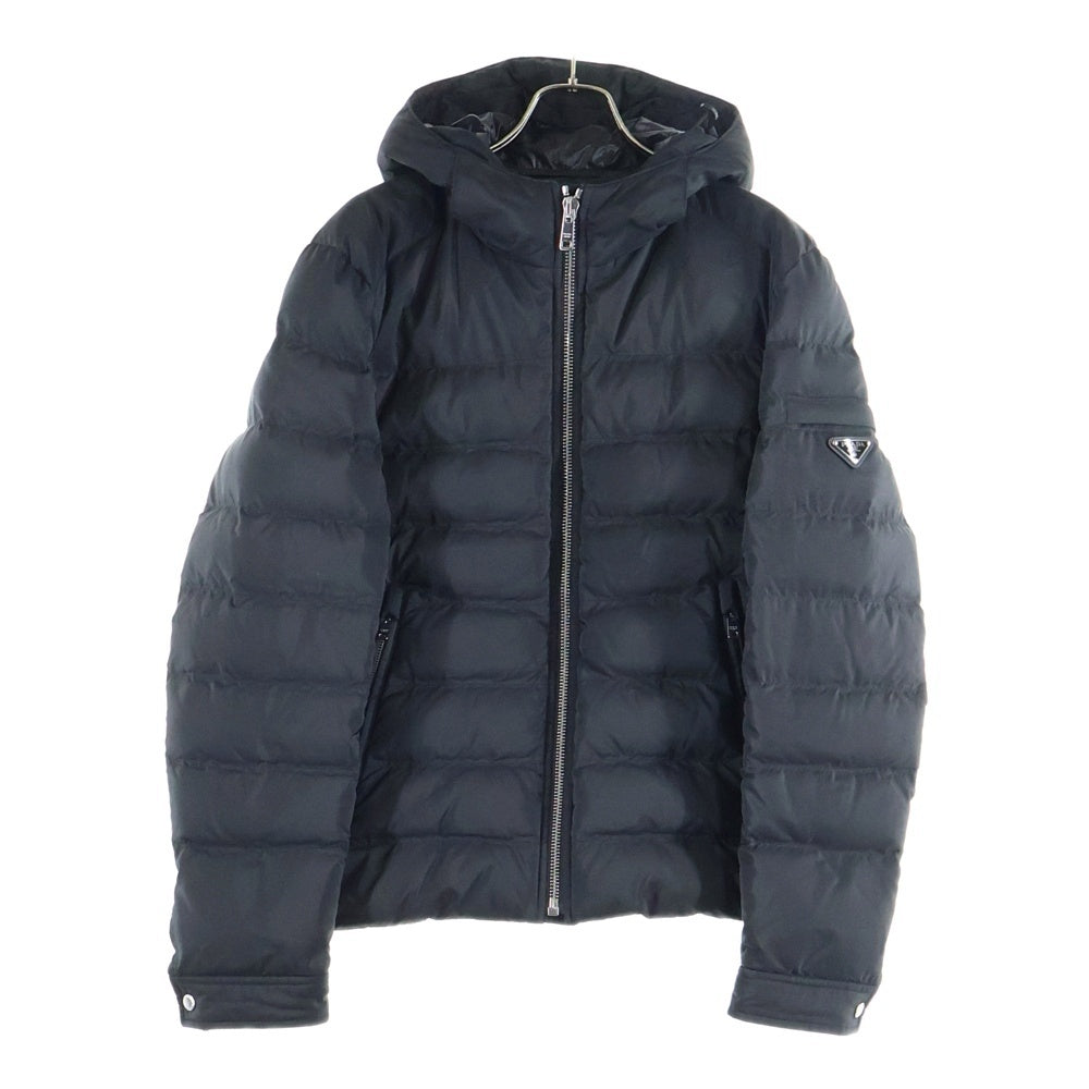 PRADA(プラダ) トライアングルロゴ ジップアップダウンジャケット SGH072 R232 1060 ブラック