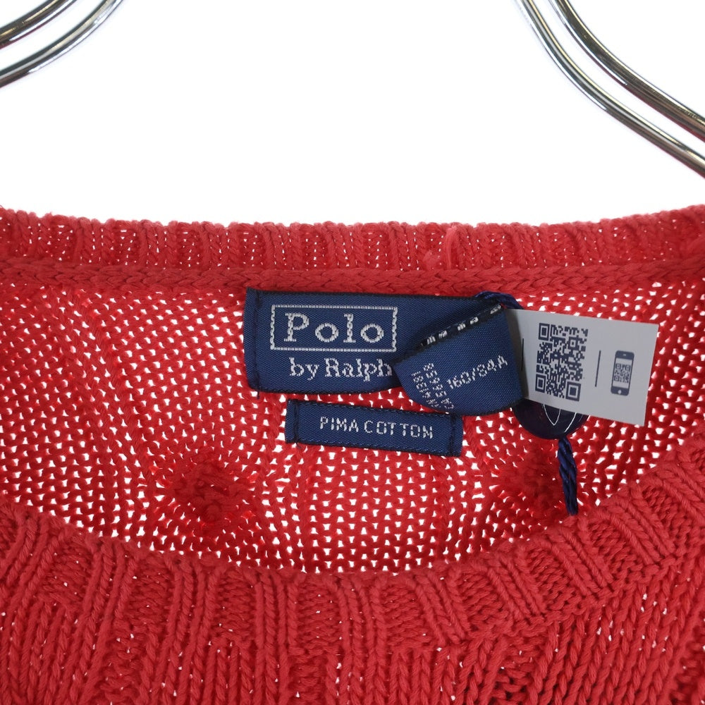 POLO RALPH LAUREN(ポロラルフローレン) ポニーロゴ刺繍 ニットセーター レッド 211891640029 レディース