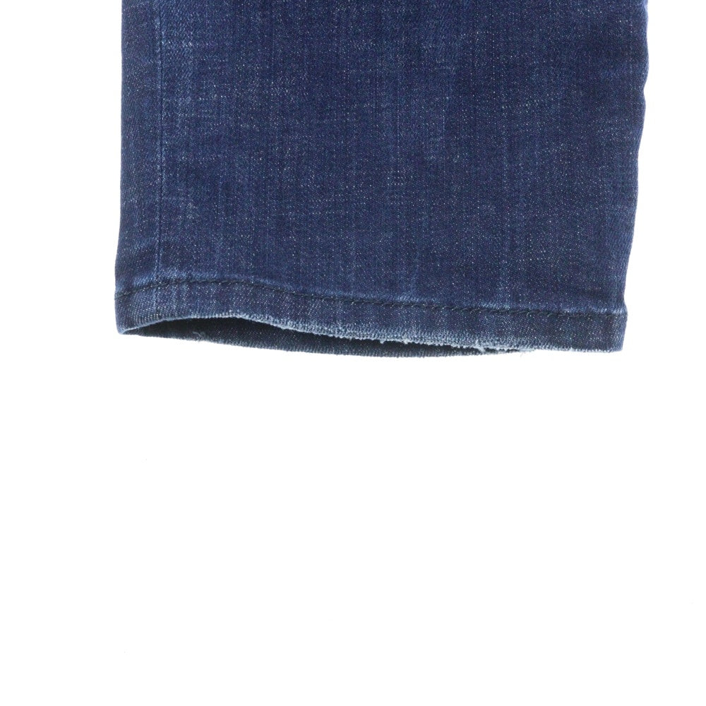 DSQUARED2(ディースクエアード) D2レザーパッチ スキニージーンズ デニムパンツ インディゴ S74LB1721 D30010