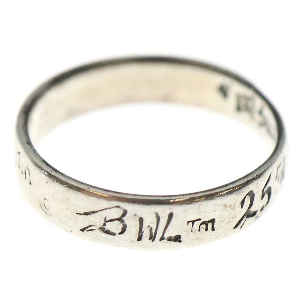 Bill Wall Leather/BWL(ビルウォールレザー) 25TH ANNIVERSARY BAND RING 25周年 バンドリング シルバー