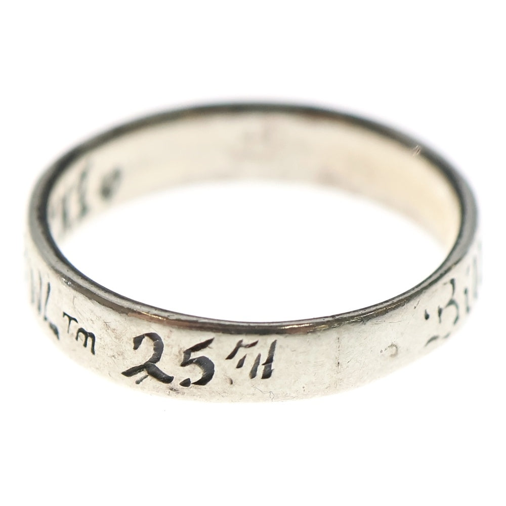 Bill Wall Leather/BWL(ビルウォールレザー) 25TH ANNIVERSARY BAND RING 25周年 バンドリング シルバー