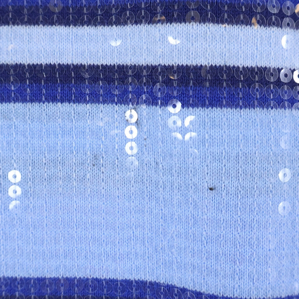 SUPREME(シュプリーム) 23SS Sequin Stripe Zip Polo ストライプ ハーフジップポロシャツ ブルー