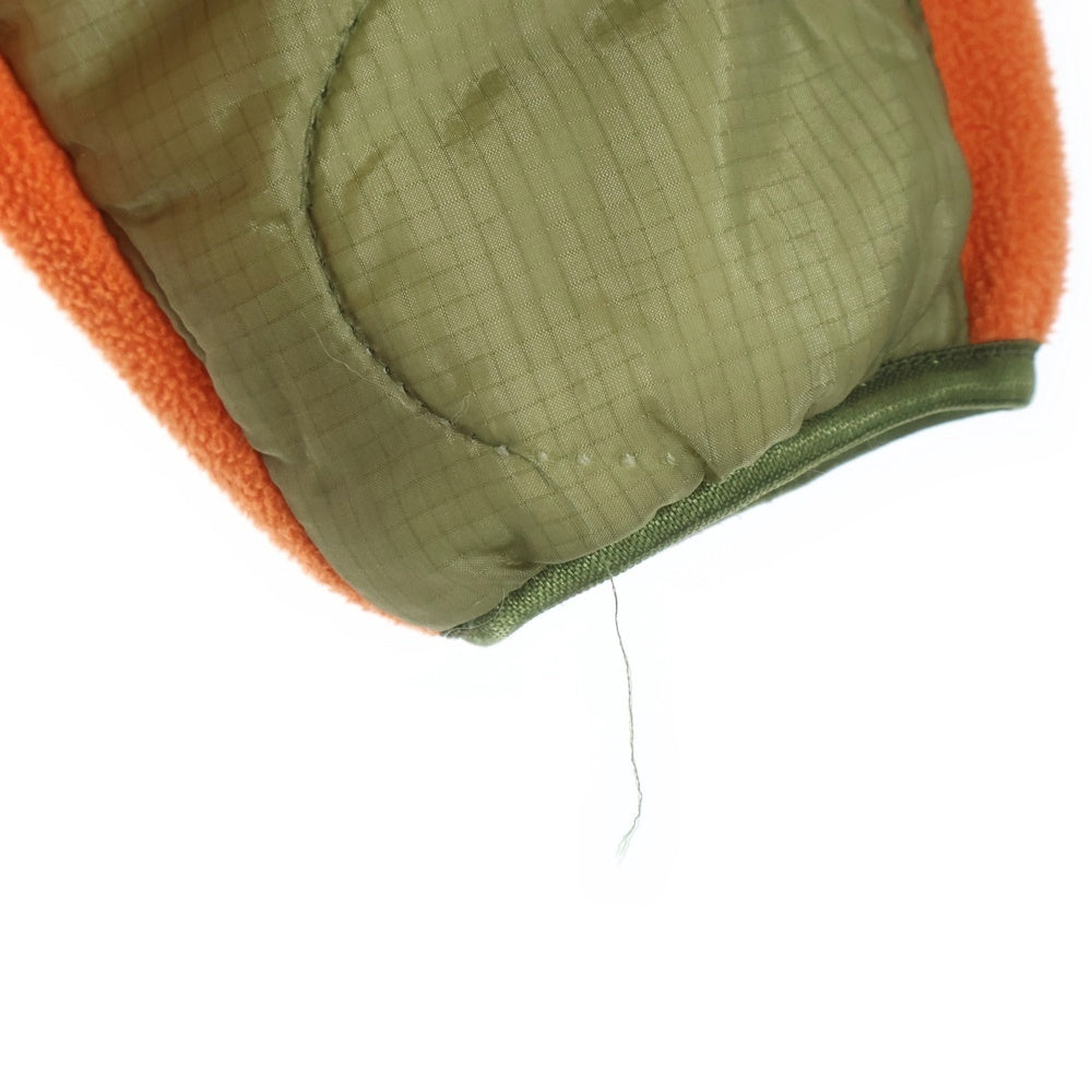 READY MADE(レディメイド) 20AW ジップアップ フリースジャケット ライナー切替 ブルゾン カーキ/オレンジ RE-P0-0R-00-00-110