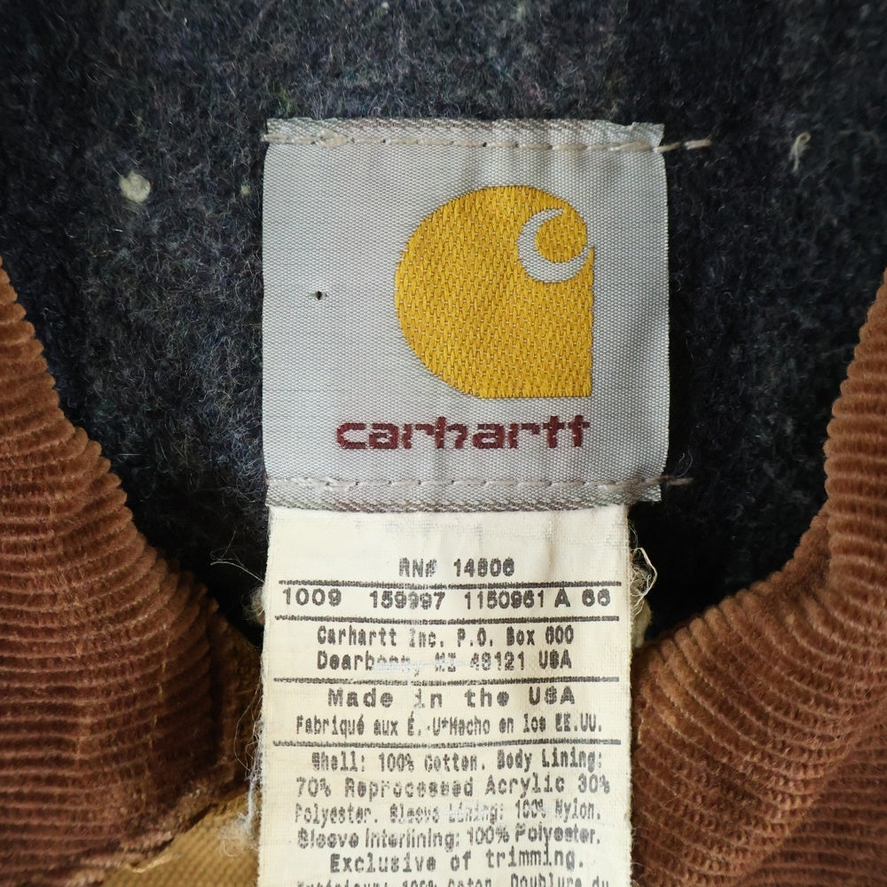 CARHARTT(カーハート) 00S DETROIT JACKET 裏地ブランケット ダック地 デトロイトジャケット ブラウン