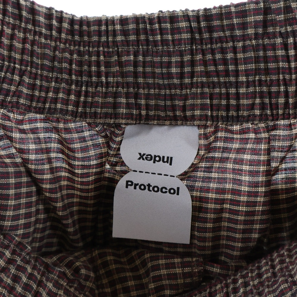 NO BRAND(ノーブランド) Protocol Index LAYERED TRACK PANTS プロトコル インデックス レイヤードトラックパンツ グレー PI25AWMB02-GRY