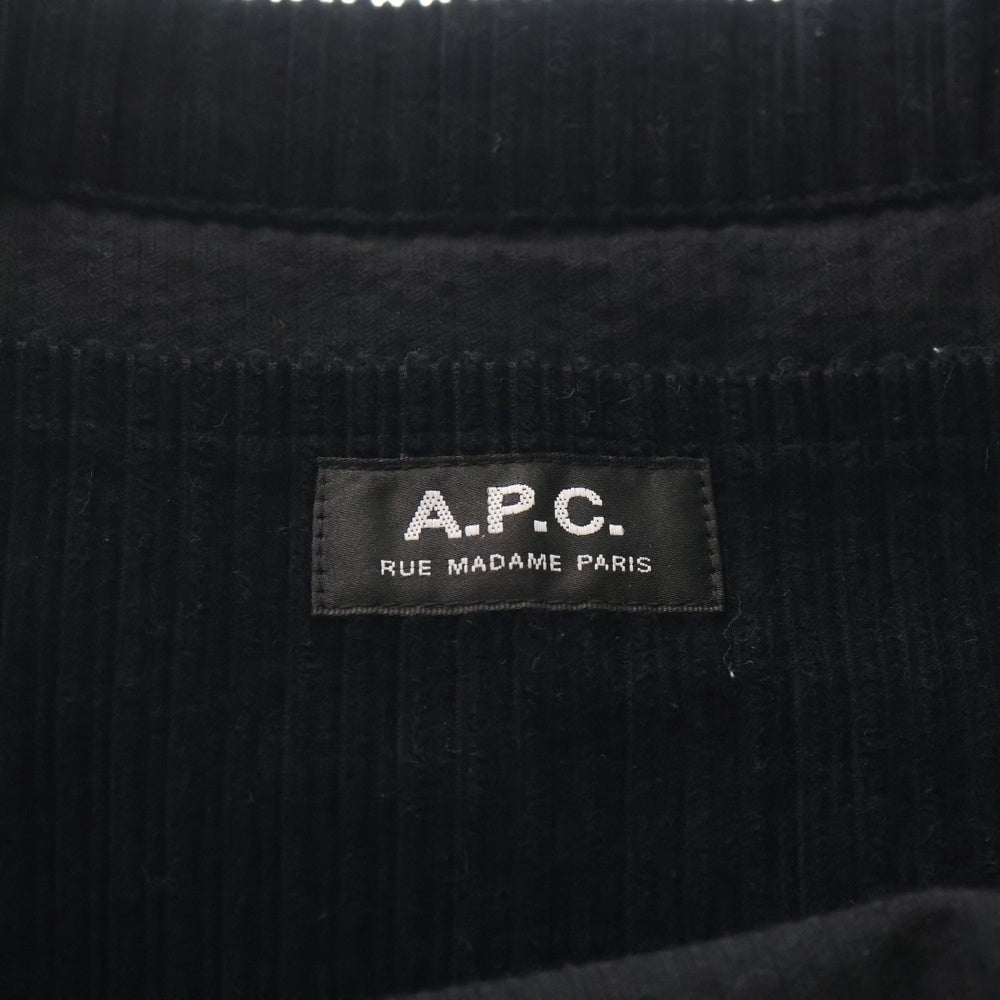 A.P.C(アーペーセー) LOU コーデュロイトートバッグ ネイビー