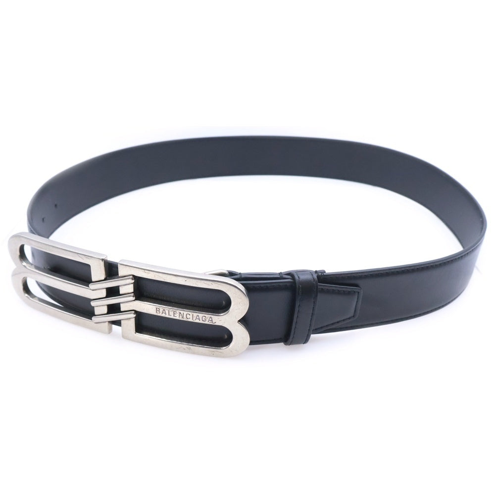 BALENCIAGA(バレンシアガ) BBロゴバックル ラージベルト ブラック レディース