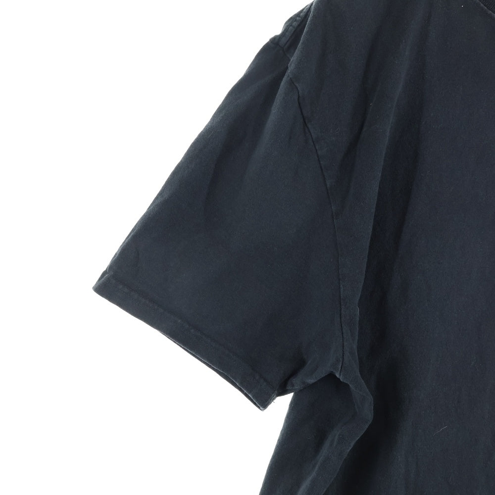 STUSSY(ステューシー) Camellias Pigment Dyed Tee プリント半袖Tシャツ 半袖カットソー ブラック
