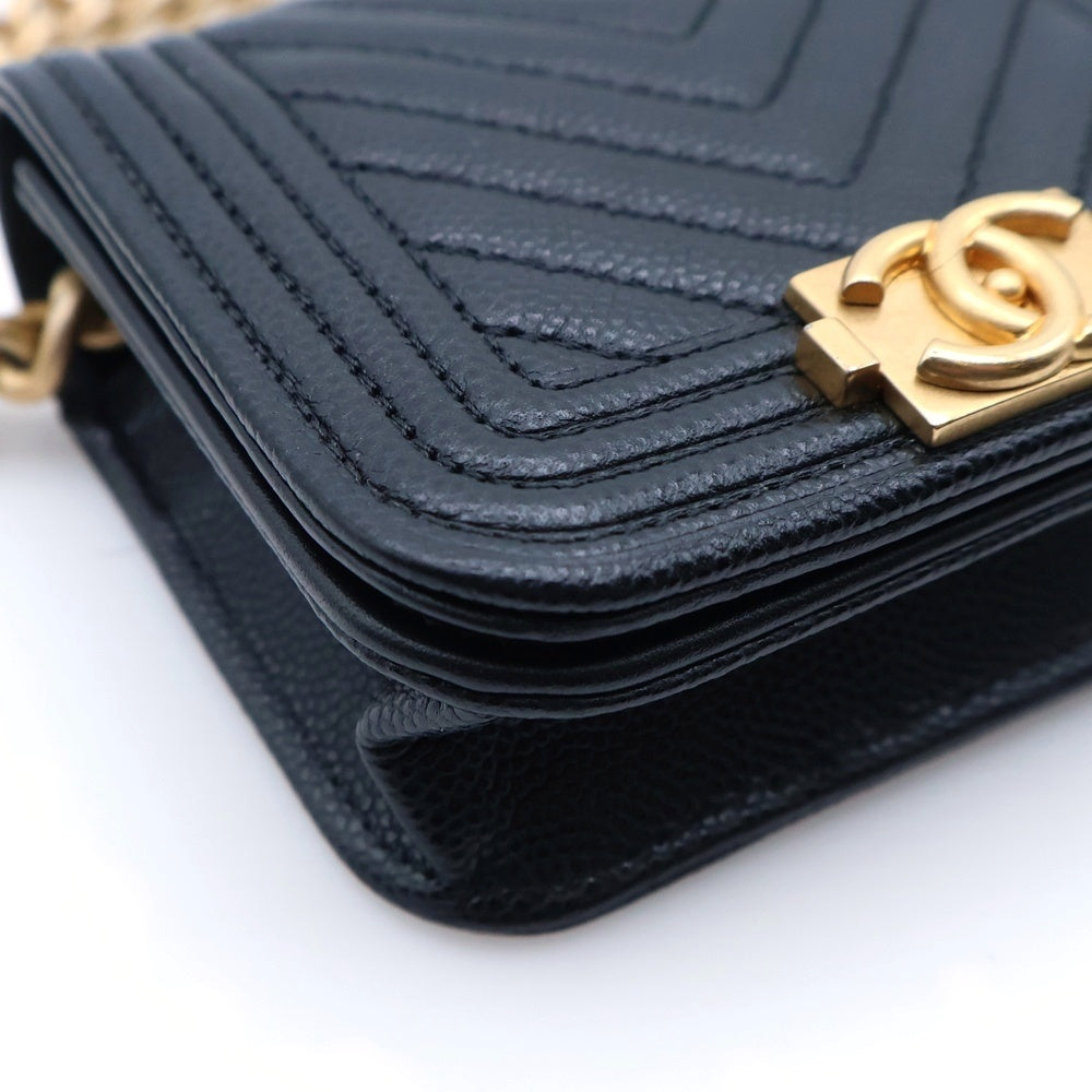 CHANEL(シャネル) ボーイシャネル ベルトショルダーバッグ AP2709 ブラック