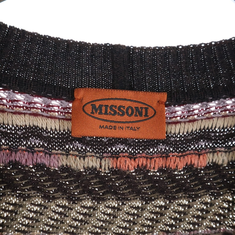 MISSONI(ミッソーニ) ニット 総柄ベスト マルチカラー レディース