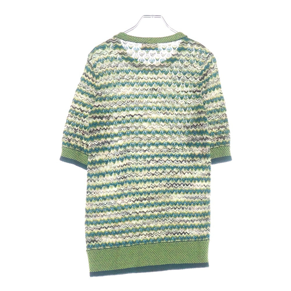 MISSONI(ミッソーニ) ニット 総柄七分丈カットソー グリーン レディース