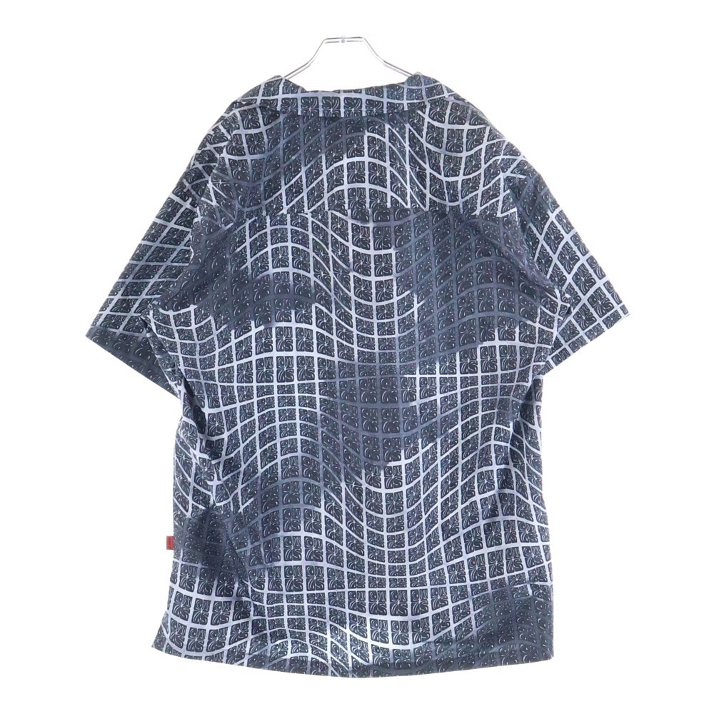 cvtvlist(カタリスト) 総柄 半袖コットンシャツ グレー 2401060201