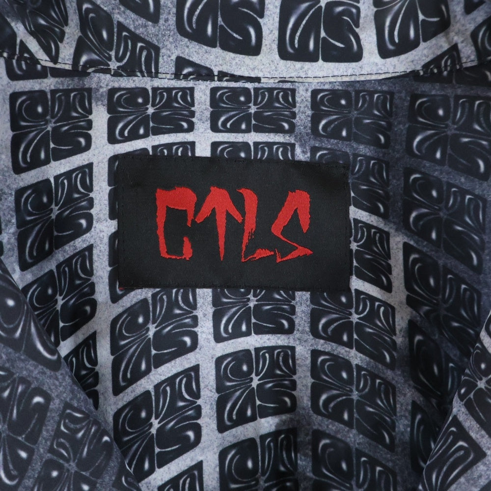 cvtvlist(カタリスト) 総柄 半袖コットンシャツ グレー 2401060201