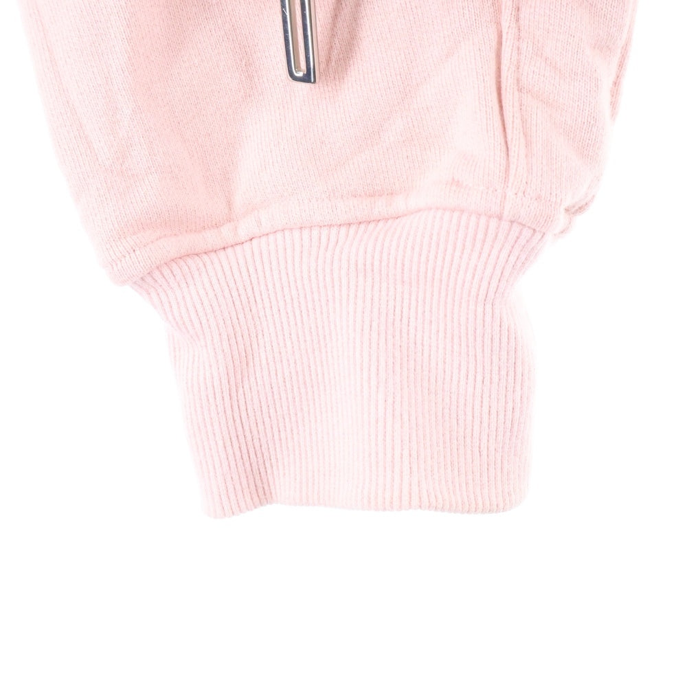 cvtvlist(カタリスト) フロントロゴプリント 裾ジップ クルーネックスウェットトレーナー ピンク 2401010301