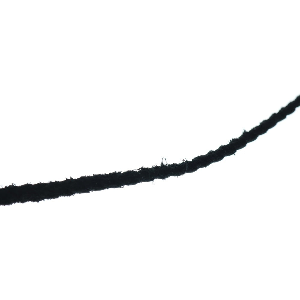 CHROME HEARTS(クロムハーツ) LEATHER BRAID SCROLL ネックレス レザーブレイドネックレス ブラック/シルバー BCA377