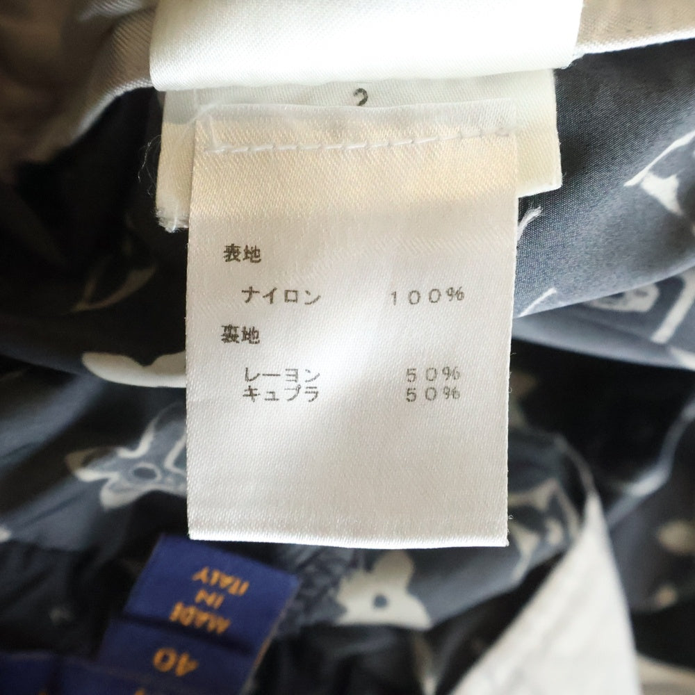 LOUIS VUITTON(ルイヴィトン) 20SS モノグラムステンシルエフェクトジョギングパンツ ナイロンパンツ ブラック/ホワイト RW201W DFU FIPA11