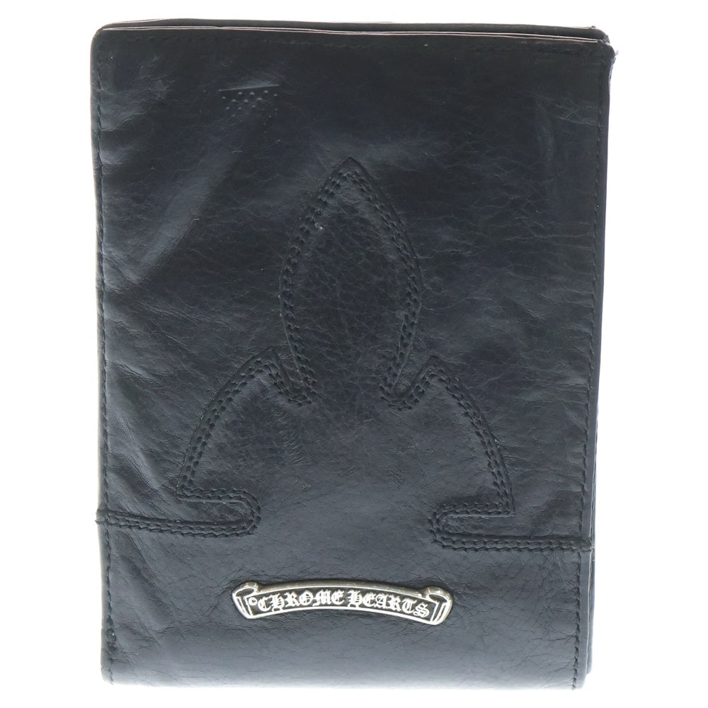 CHROME HEARTS(クロムハーツ) AINT NOTHIN 2 DO フレアニー二つ折りレザーウォレット 財布 ブラック