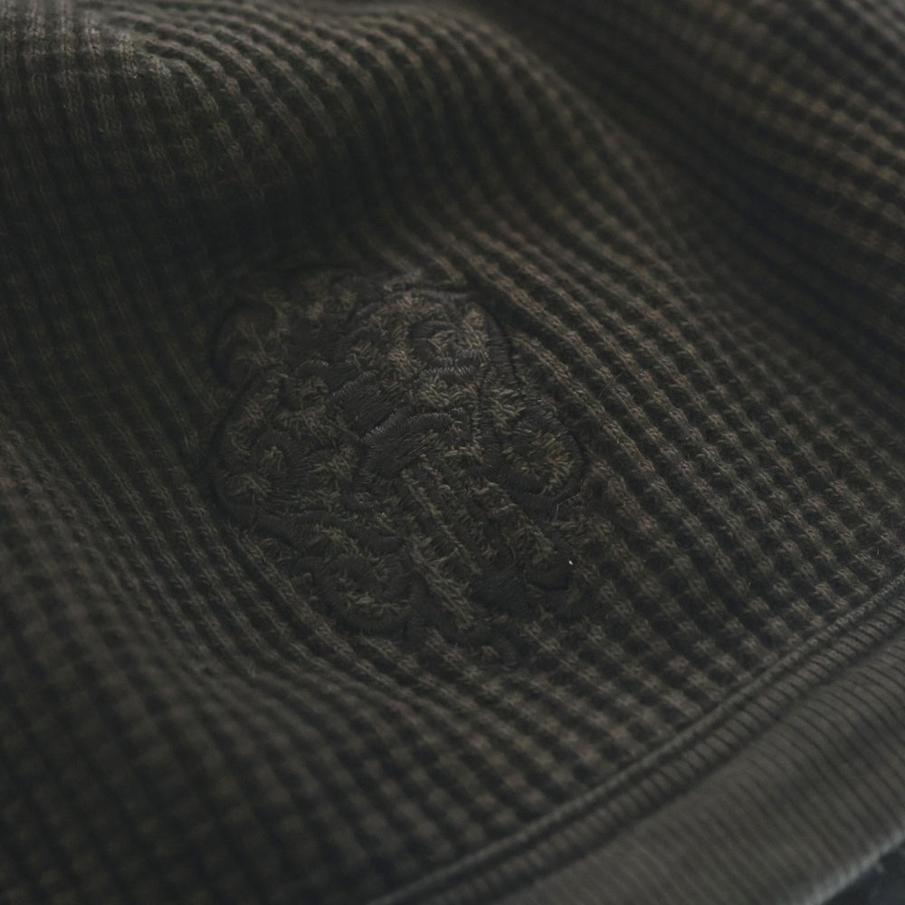 CHROME HEARTS(クロムハーツ) OLD オールド VINE DAGGER THERMAL BEANIE バインダガーデザイン サーマル ビーニー ニット帽 ブラック