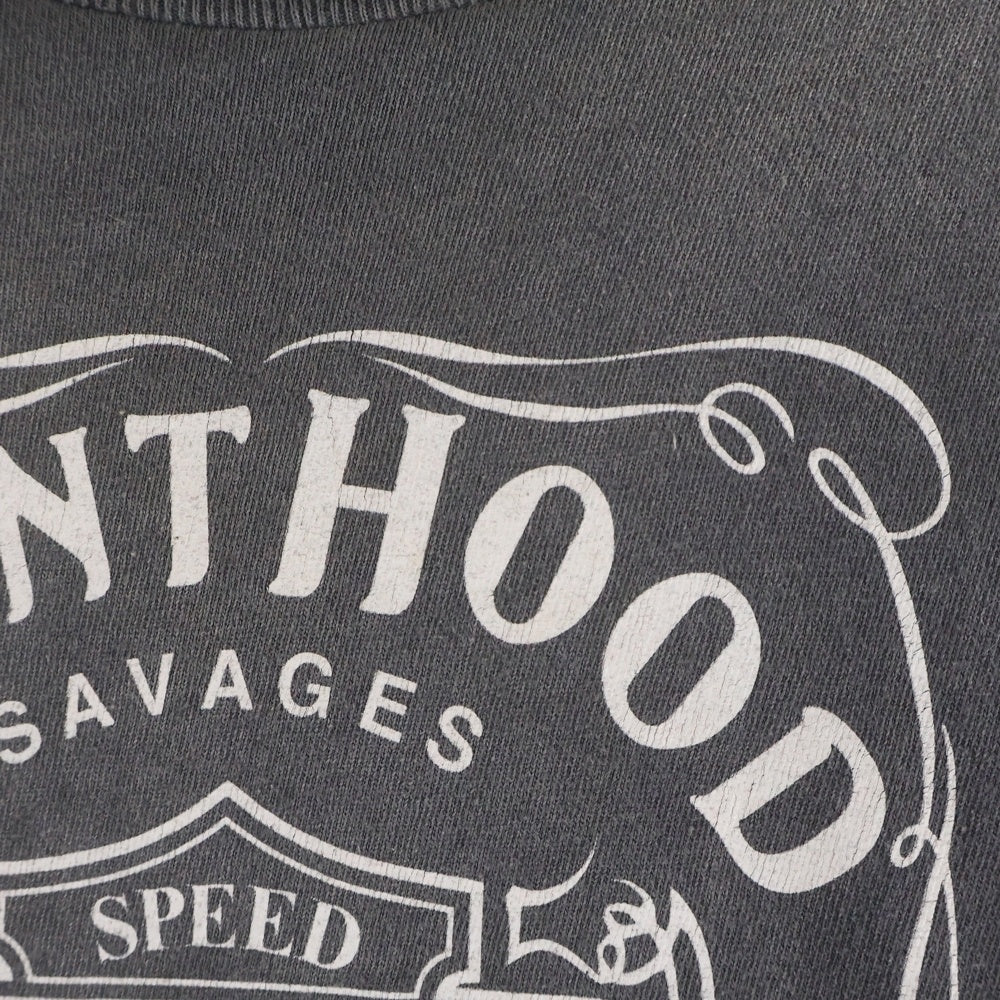 SAINT MICHAEL(セントマイケル) ×25SS NEIGHBORHOOD ネイバーフッド ヴィンテージ加工 プリント 半袖Tシャツカットソー グレー 25119SMN-CSM03S