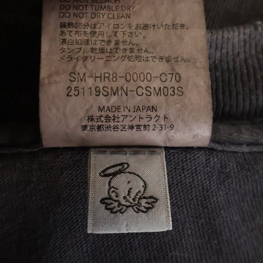 SAINT MICHAEL(セントマイケル) ×25SS NEIGHBORHOOD ネイバーフッド ヴィンテージ加工 プリント 半袖Tシャツカットソー グレー 25119SMN-CSM03S