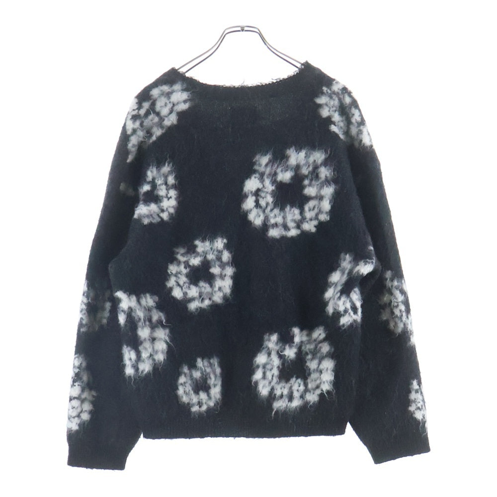 SAINT MICHAEL(セントマイケル) ×24AW DENIM TEARS デニムティアーズ モヘア カーディガン ブラック SM-YS1-0000-C50