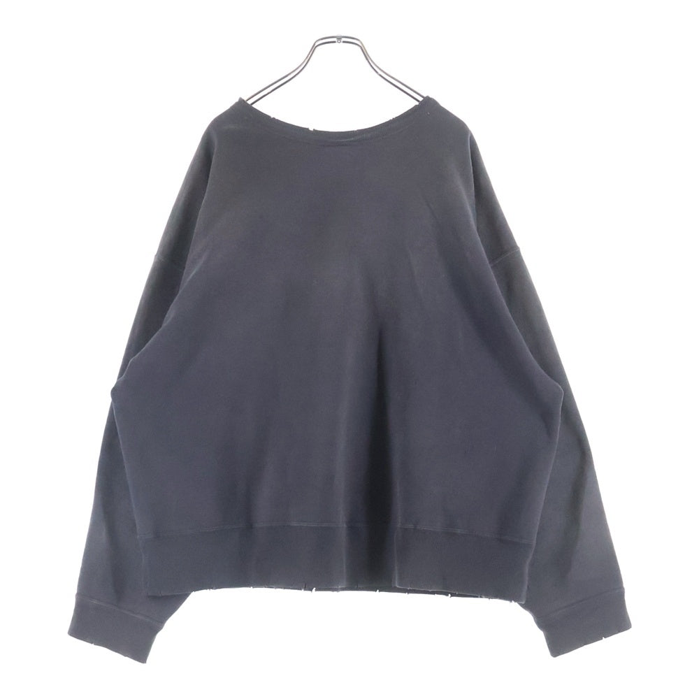 SAINT MICHAEL(セントマイケル) 24AW BONE SAINT CREW SWT ボーンプリント クルーネックスウェットトレーナー グレー SM-YS1-0000-031