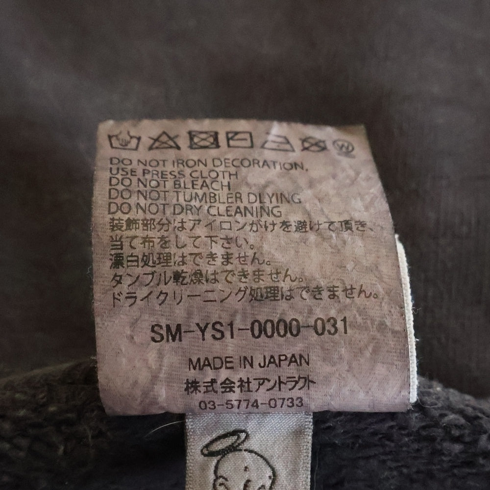 SAINT MICHAEL(セントマイケル) 24AW BONE SAINT CREW SWT ボーンプリント クルーネックスウェットトレーナー グレー SM-YS1-0000-031