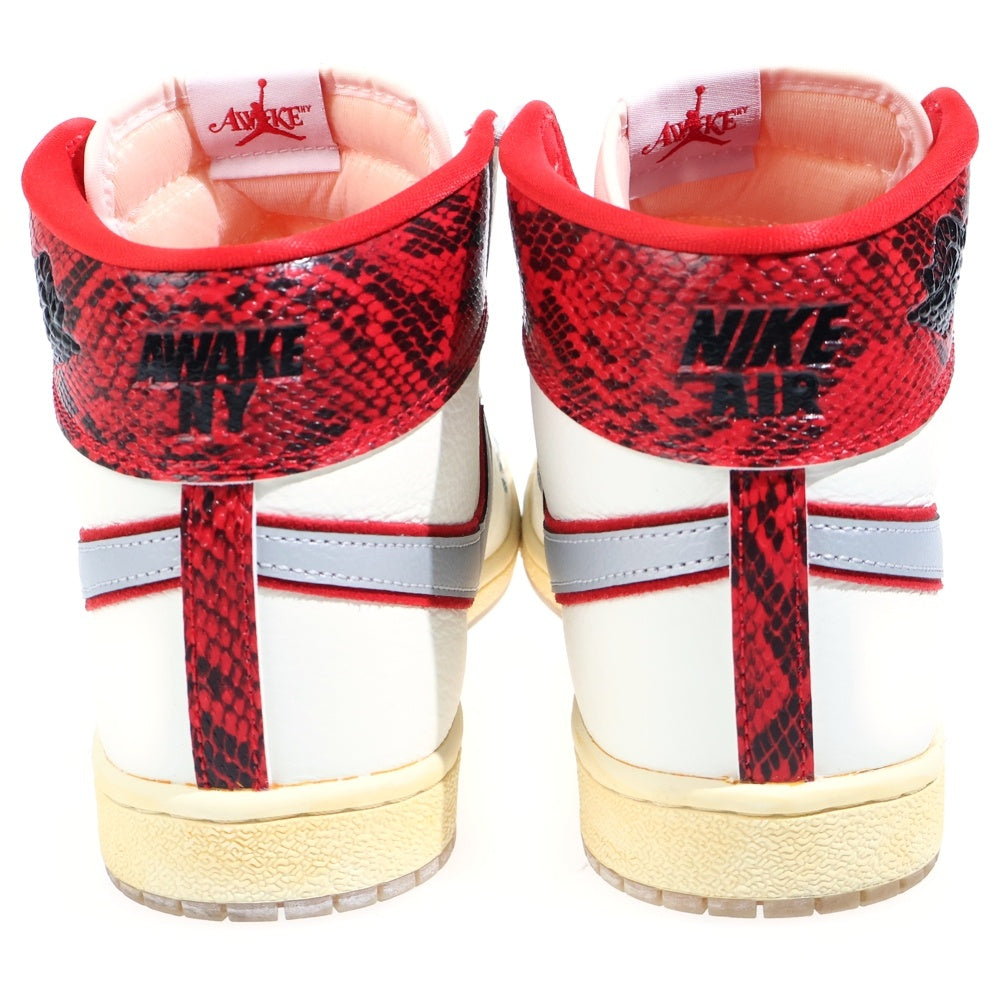 NIKE(ナイキ) ×AWAKE NY JORDAN AIR SHIP PE SP アウェイク ニューヨーク ジョーダン エアシップ ハイカットスニーカー シューズ ホワイト/レッド US9.5/27.5cm FN8675-100