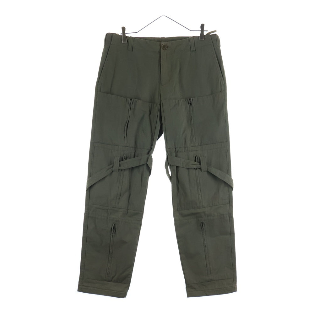 HELMUT LANG(ヘルムートラング) 03AW HELMUT LANG 本人期 Zipped Pokets Bondage Pants ジップデザインボンテージパンツ カーキ