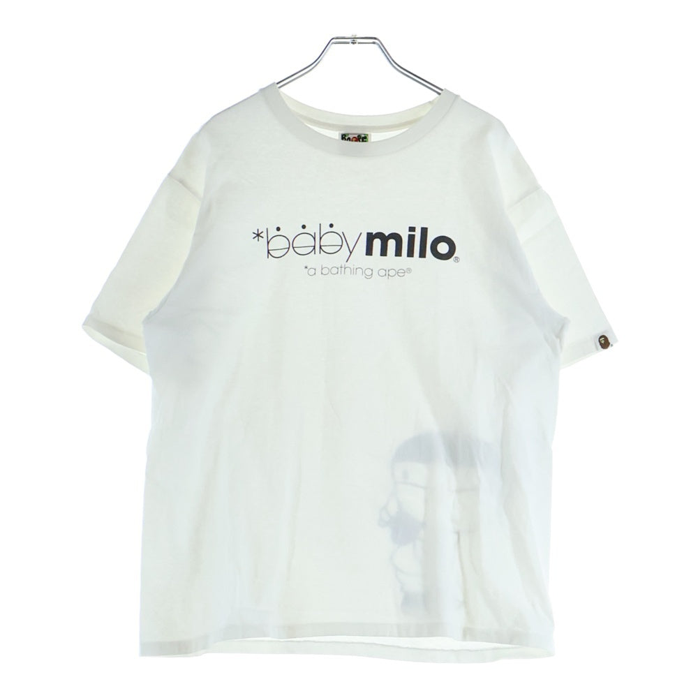 A BATHING APE(アベイシングエイプ) バッグプリント半袖カットソー 半袖Tシャツ ホワイト