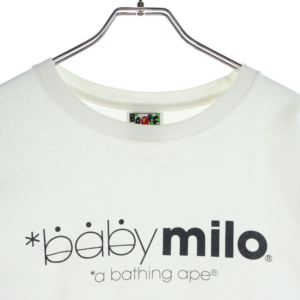 A BATHING APE(アベイシングエイプ) バッグプリント半袖カットソー 半袖Tシャツ ホワイト