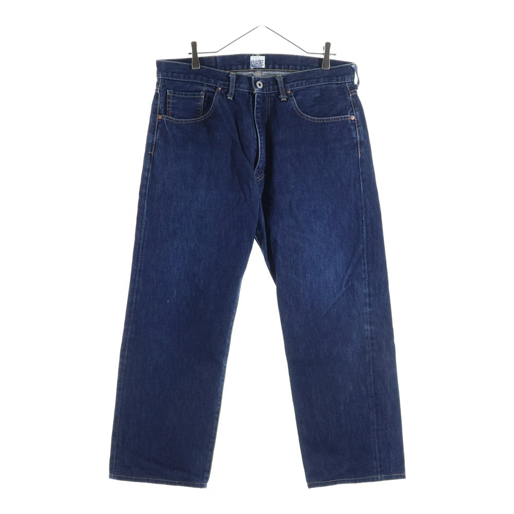 A BATHING APE(アベイシングエイプ) バッグアーチロゴ入りデニムパンツ ストレートパンツ インディゴ