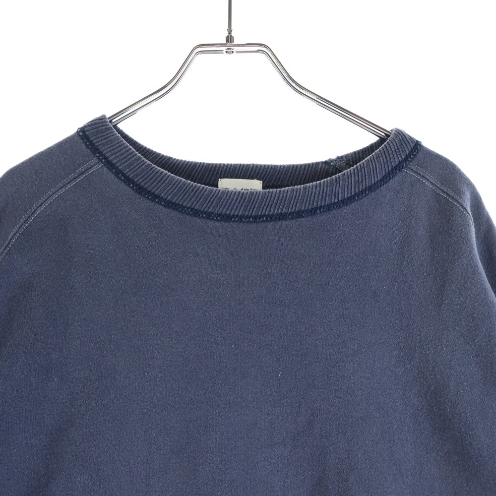 A BATHING APE(アベイシングエイプ) 90s バッグ刺繍クルーネックスウェットトレーナー ネイビー