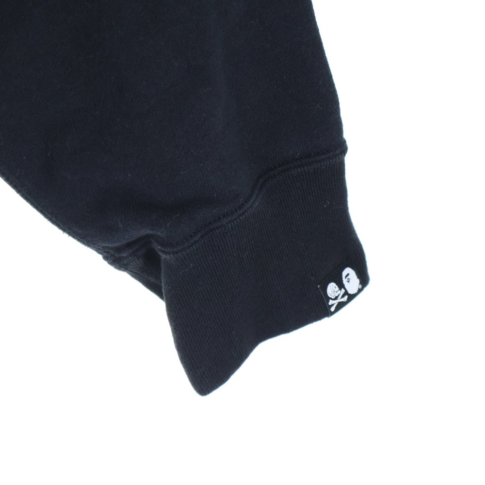 A BATHING APE(アベイシングエイプ) ×NEIGHBORHOOD 001PPJ231901C ×ネイバーフッド フロントプリントプルオーバーパーカー ブラック