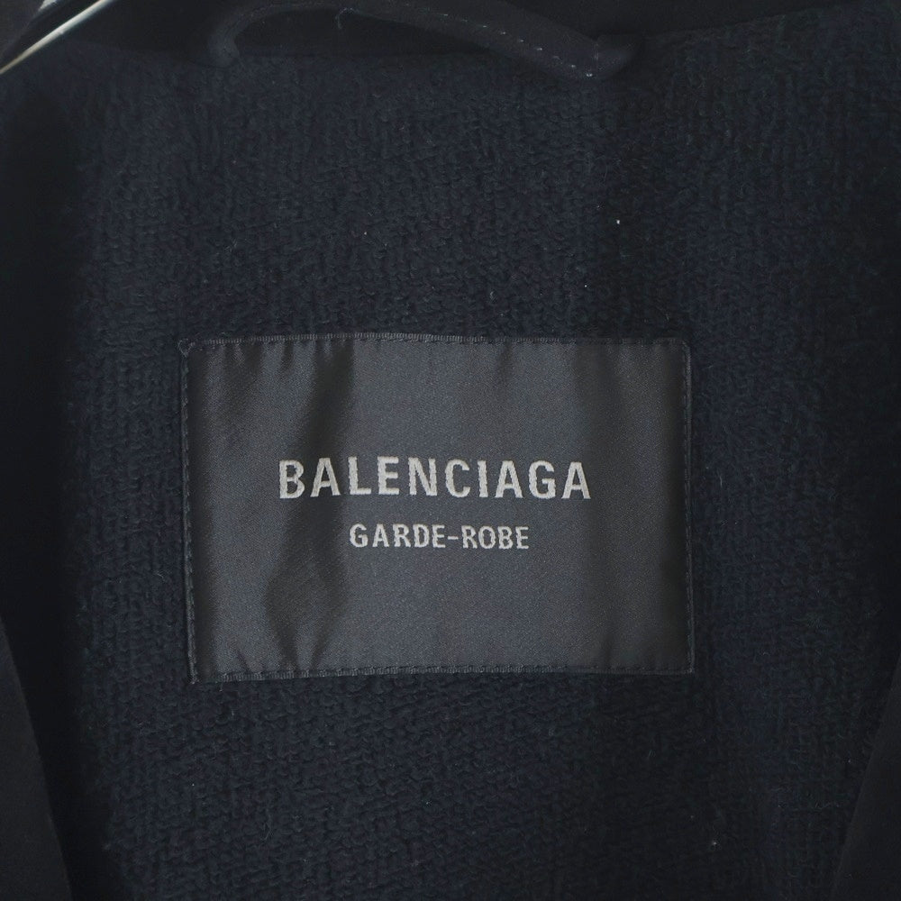 BALENCIAGA(バレンシアガ) 25AW スエードレザー ジップアップジャケット ブラック 850014 TTS08