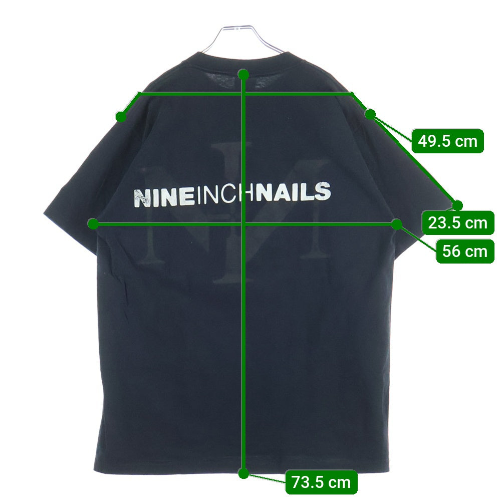VINTAGE(ヴィンテージ) 90S NINE INCH NAILS BOX LOGO ヴィンテージ ナインチネイルズ ボックスロゴ ALL Sportタグ Tシャツ 半袖クルーネックカットソー ブラック