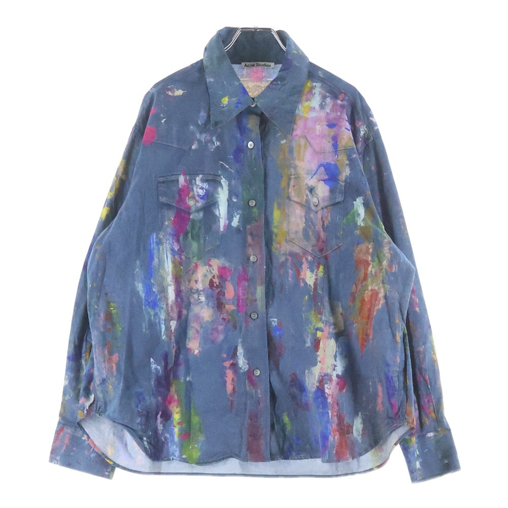 Acne Studios(アクネ ストゥディオズ) ペイントトロンプルイユシャツ マルチカラー