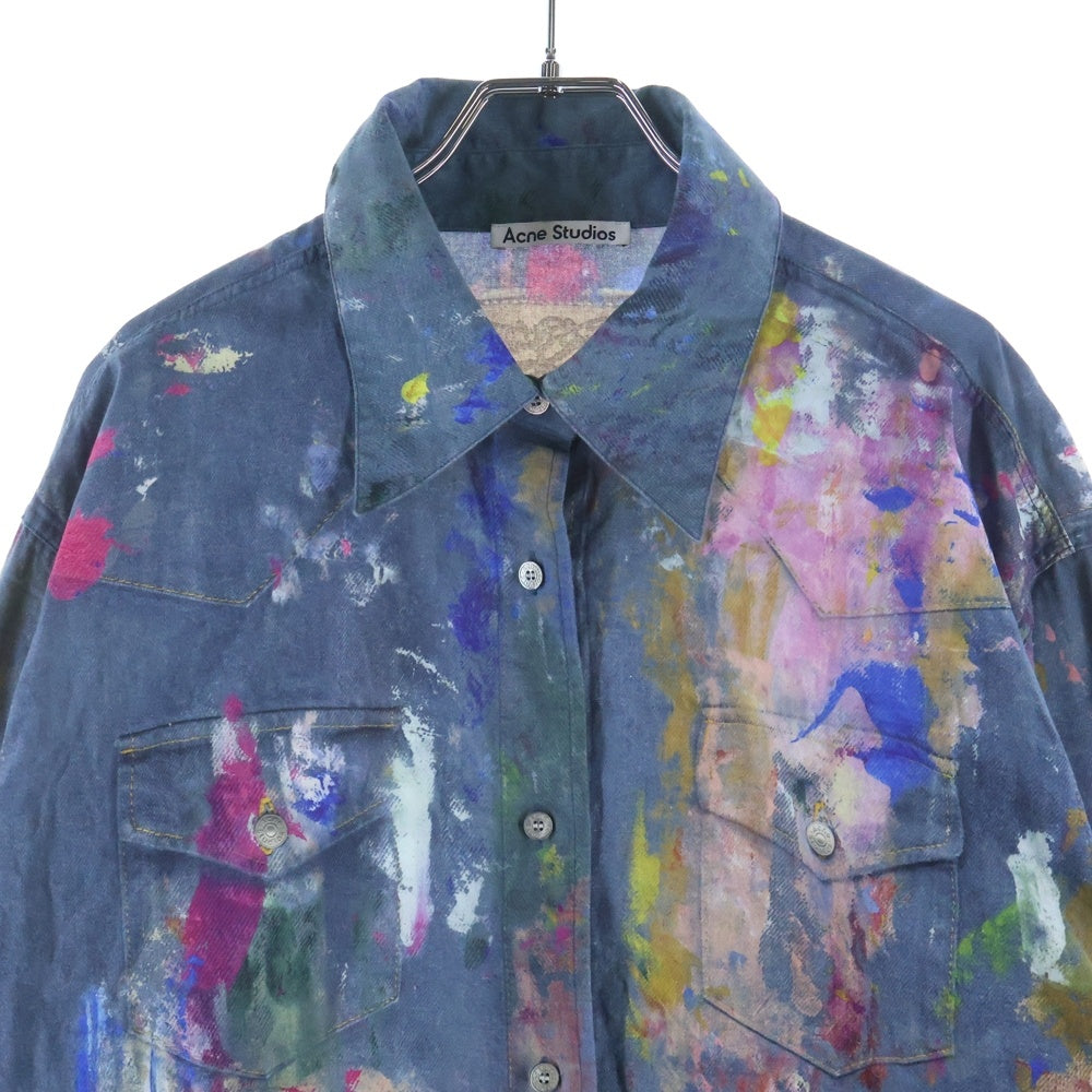 Acne Studios(アクネ ストゥディオズ) ペイントトロンプルイユシャツ マルチカラー