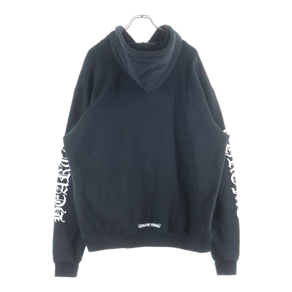 CHROME HEARTS(クロムハーツ) SWTSHRT PLVR アームロゴプリントプルオーバーパーカー ブラック