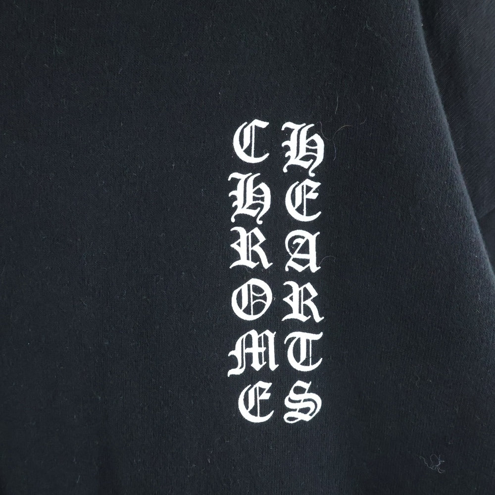CHROME HEARTS(クロムハーツ) SWTSHRT PLVR アームロゴプリントプルオーバーパーカー ブラック