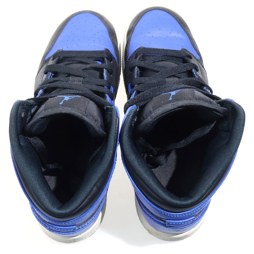 NIKE(ナイキ) GS Air Jordan 1 Mid Hyper Royal エアジョーダン1 ミッド ハイパーロイヤル ローカットスニーカー ブルー 554725-077 レディース