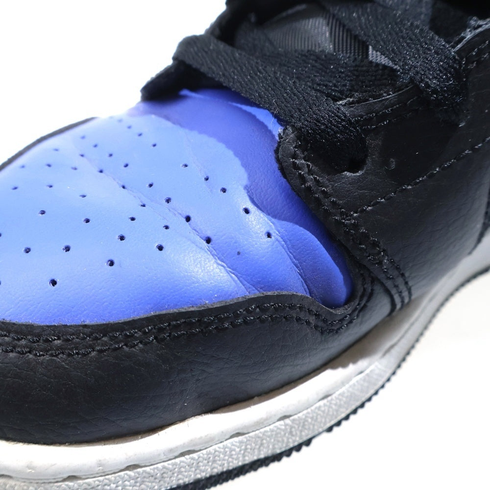 NIKE(ナイキ) GS Air Jordan 1 Mid Hyper Royal エアジョーダン1 ミッド ハイパーロイヤル ローカットスニーカー ブルー 554725-077 レディース